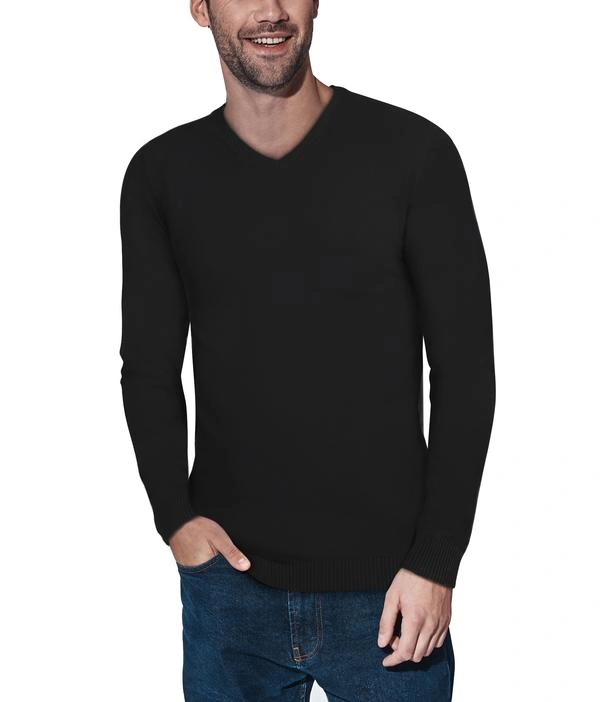 Zachte XRAY V-Neck Trui – Klassiek Zwart, Perfect voor Elke Casual Look.