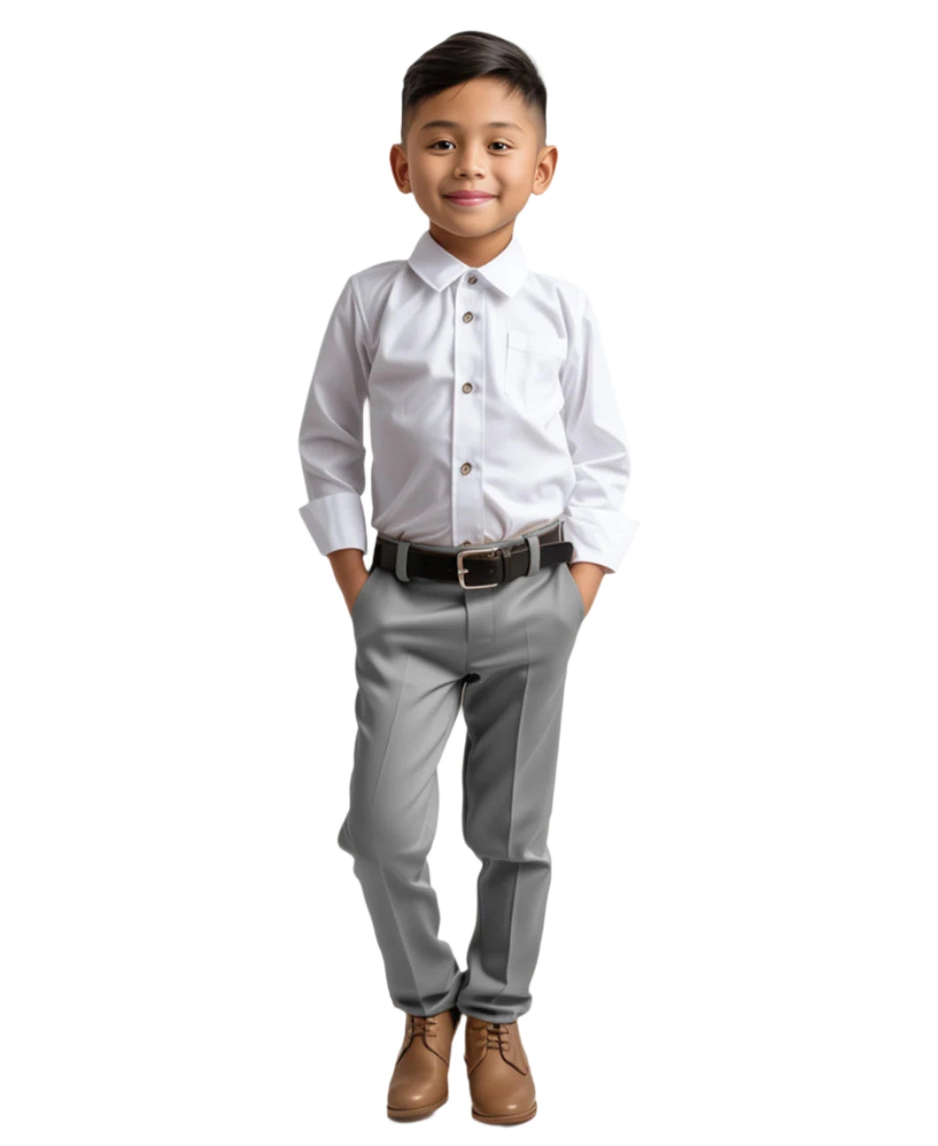 Zegarie Boys Suit Separate Pants - Light Grey