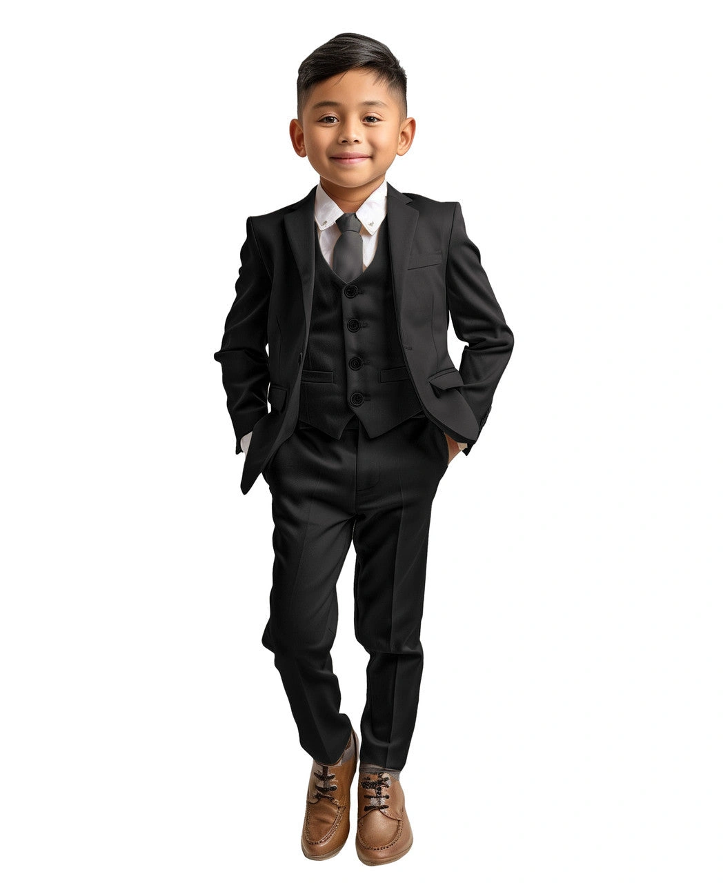 Zegarie Zwarte Jasje voor Jongens: Elegantie en Stijl in Één Knopdruk! Perfect voor elke gelegenheid.